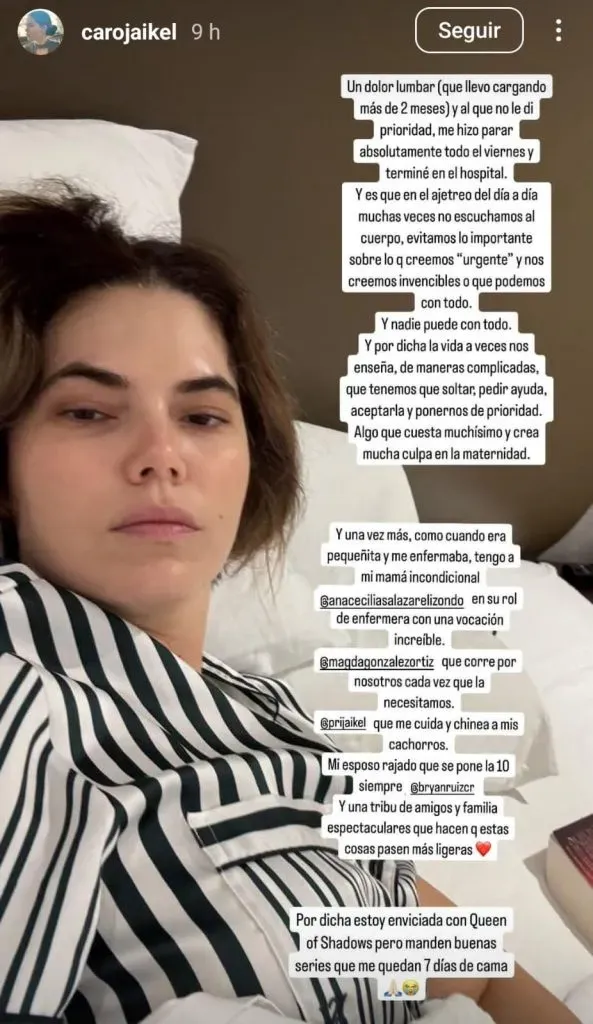 Carolina Jaikel, esposa de Bryan Ruiz en redes sociales