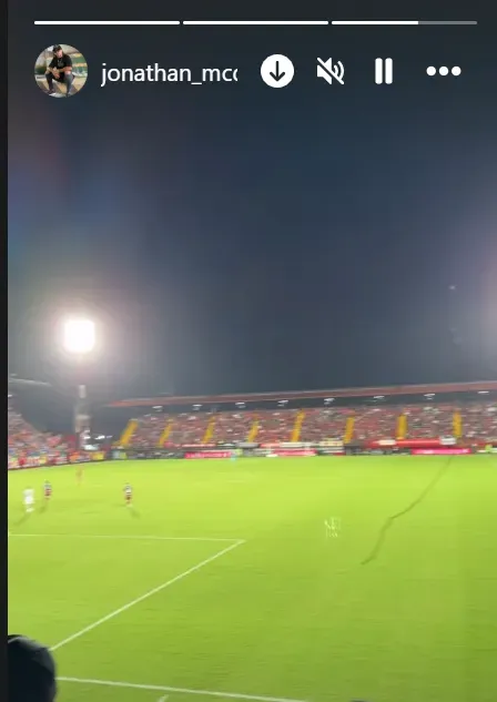 Jonathan McDonald dijo presente en La Catedral (Instagram).