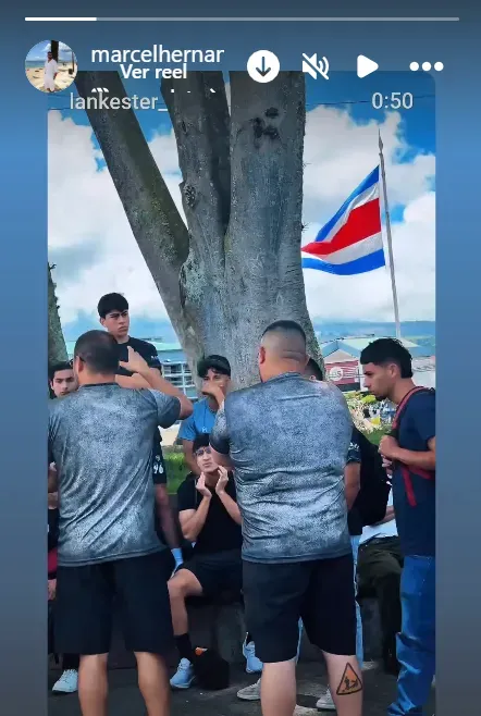 Marcel Hernández compartió un video del Lankaster (Instagram).