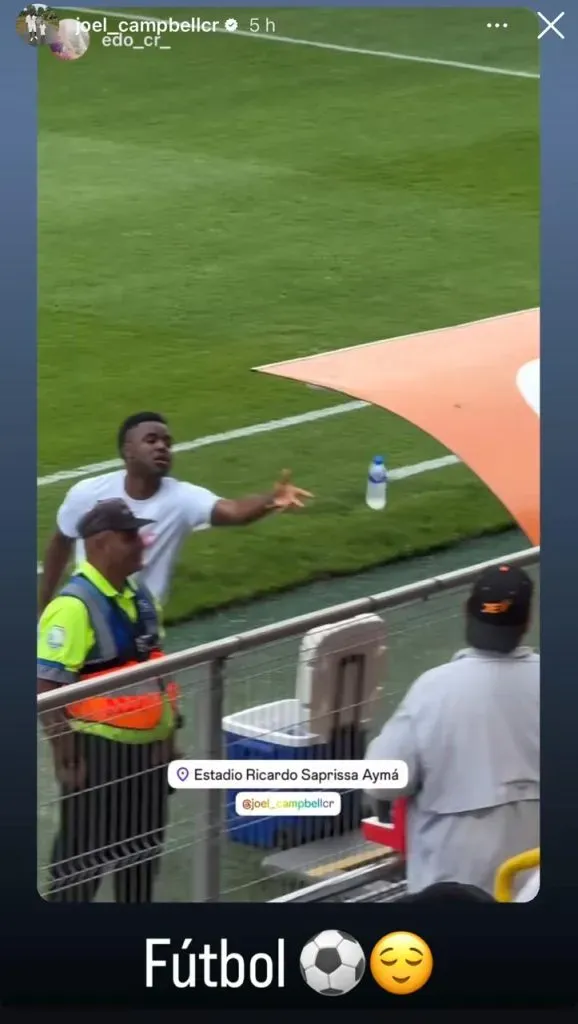 Campbell refrescó a los fanáticos morados (Instagram).