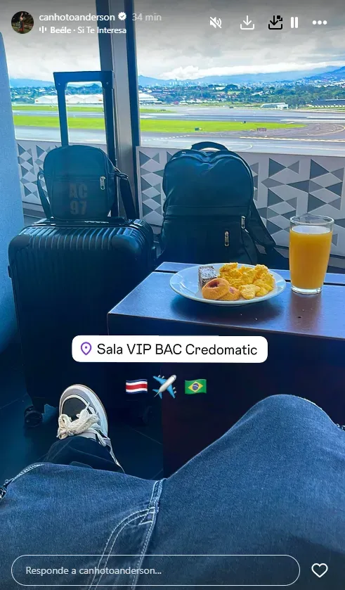Y esta misma mañana ya emprendió su regreso a Brasil. (Instagram)