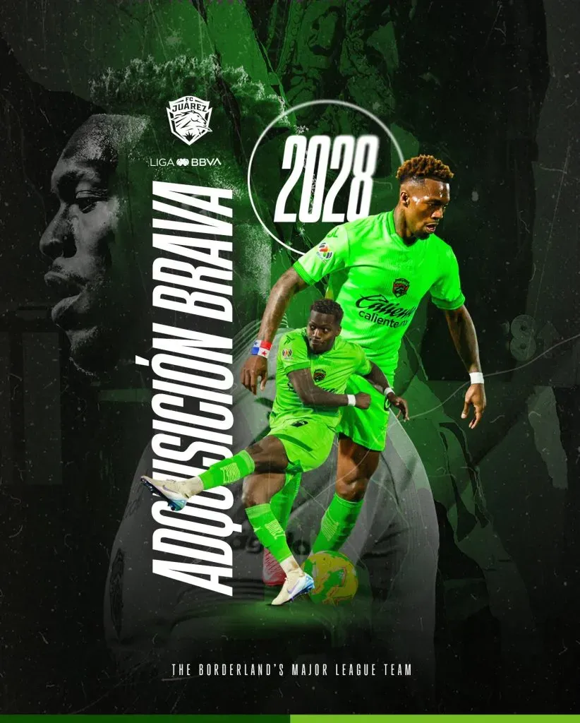 La imagen con la que Juárez anunció la compra de José Luis Rodríguez.