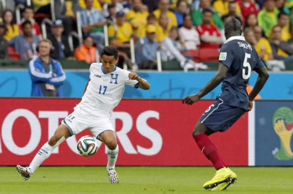 Najar jugando la Copa Mundial del 2014 frente a Francia.