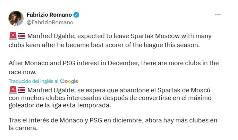 Fabrizio Romano lo confirma (X).