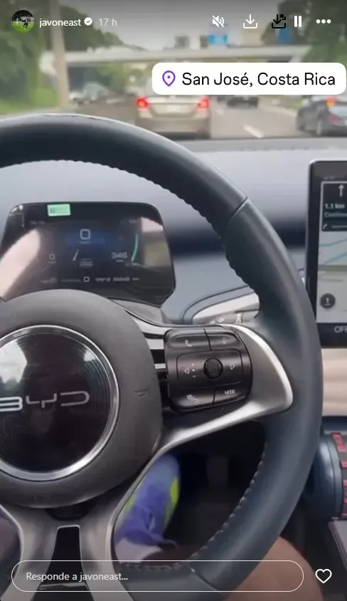 Javon East está de vuelta en Costa Rica (Instagram).