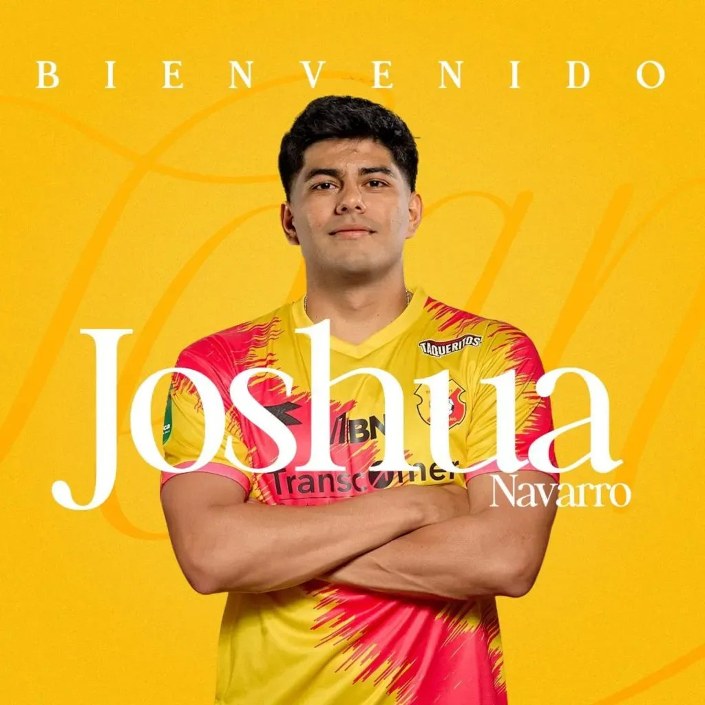 El anuncio del fichaje de Joshua Navarro en Herediano.