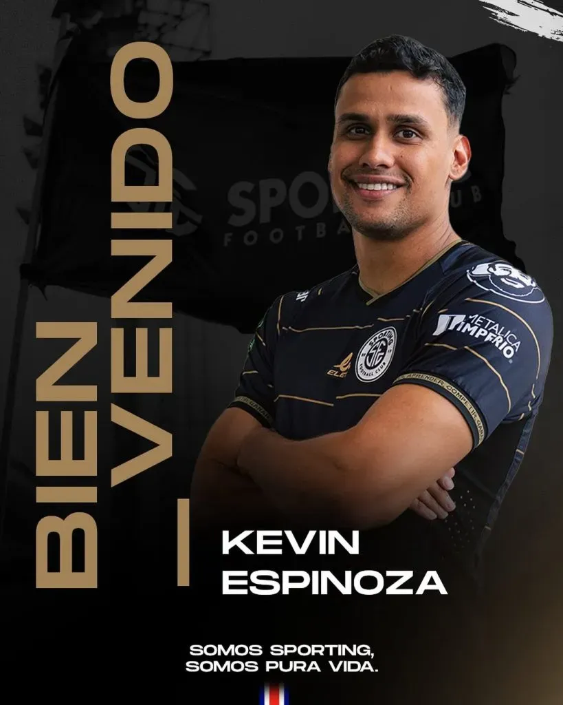 Kevin Espinoza fue presentado en Sporting (Sporting FC).