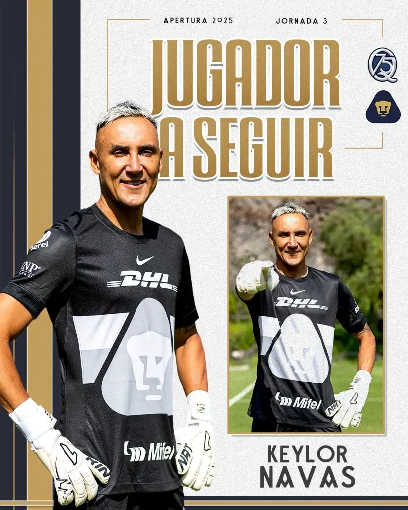 Pumas hace oficial el debut de Keylor.