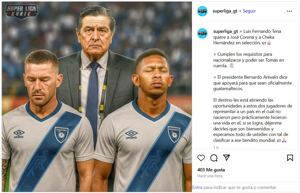 Luis Fernando Tena lo sabe: Guatemala recibe a dos refuerzos extranjeros.
