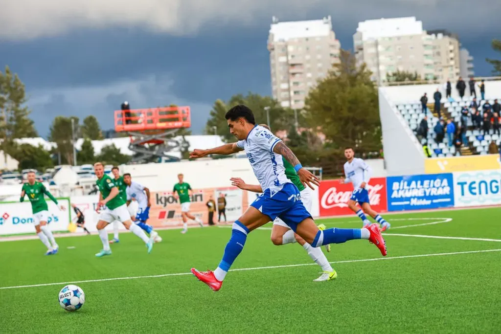 Luis Palma hizo su debut en Champions League en Islandia.