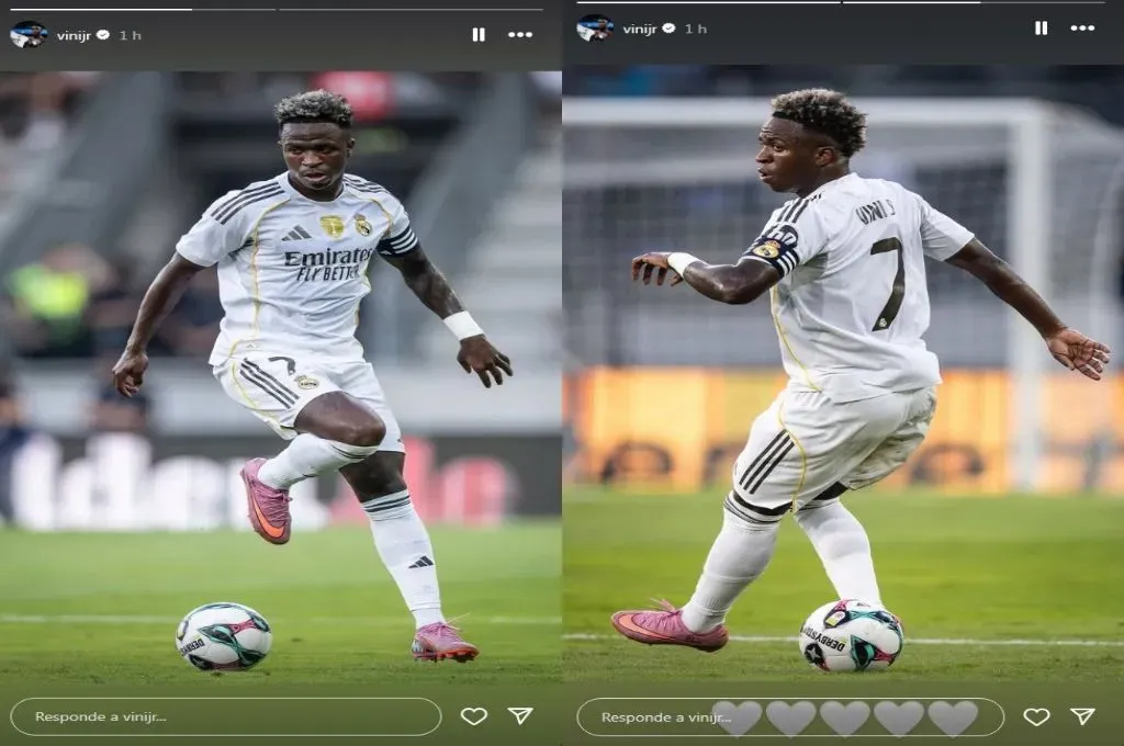 Vinicius hizo su primer posteo luego de fichar a Julián Martínez.
