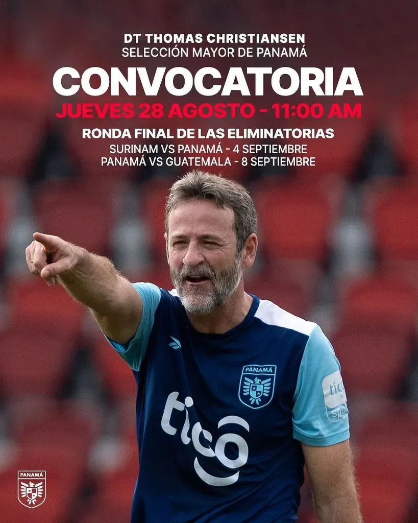 Thomas Christiansen comunicará los convocados de Panamá para los próximos partidos de Eliminatorias.