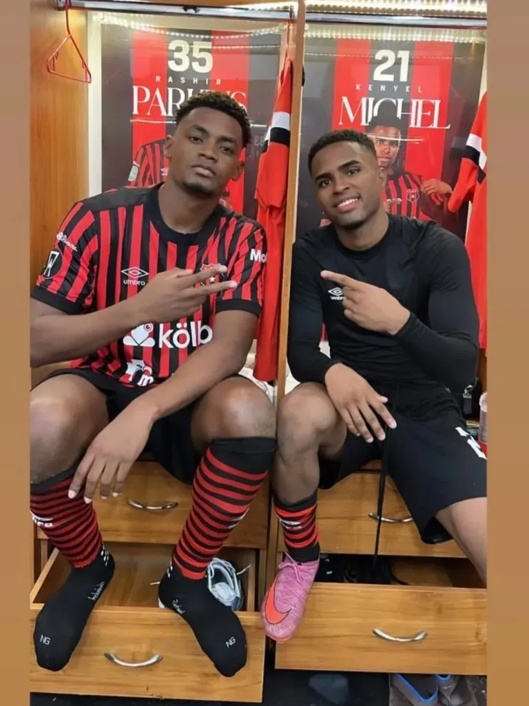 Rashir Parkins y Kenyel Michel son amigos de toda la vida (Facebook).