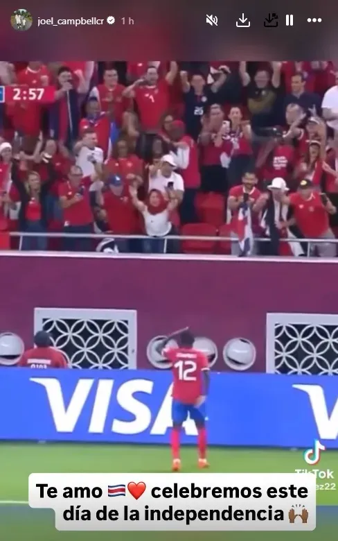 Joel Campbell en redes sociales