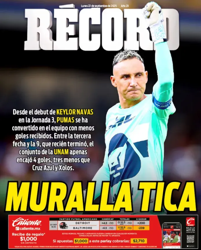 México se rinde ante Keylor Navas (Récord).