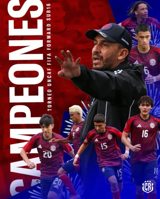 Randall Azofeifa sacó campeón a la Sele Sub16. (Foto: FCRF)