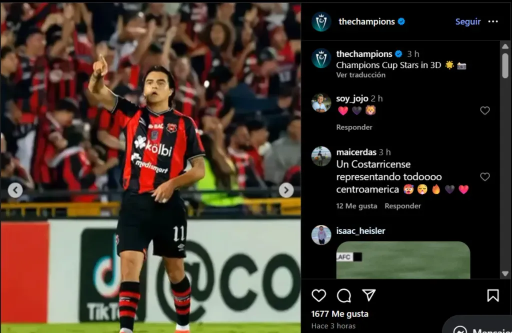 Diego Campos destacado por Concacaf. (Foto: Instagram)