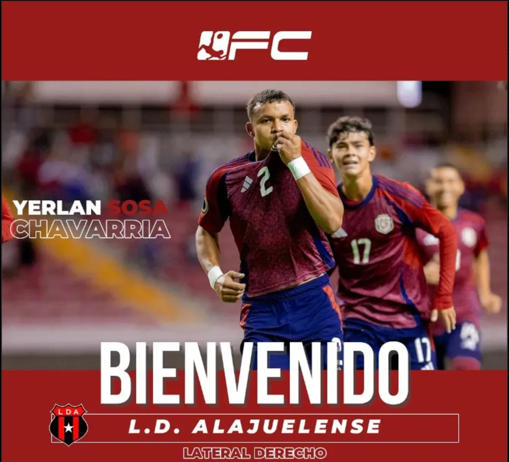 El anuncio de la agencia con la que firmó Chavarría. (Foto: Instagram)