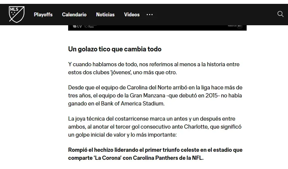 Desde la MLS se rinden ante Alonso Martínez