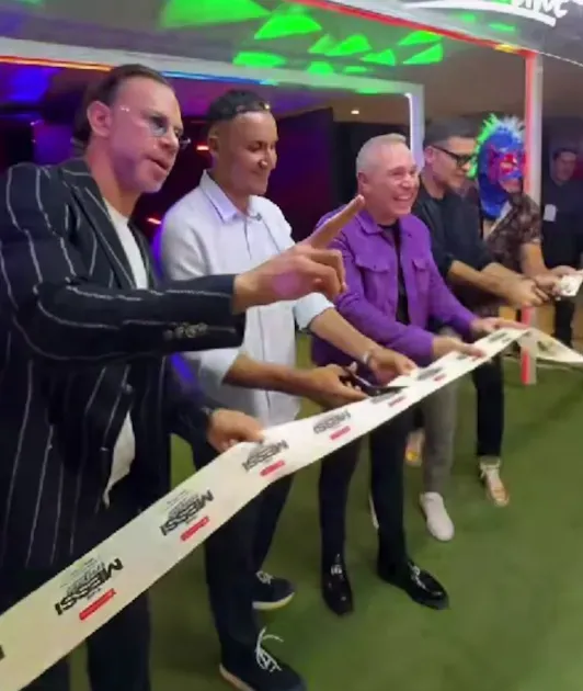 Keylor Navas participó de la inauguración de “The Messi Experience” (Jesús Flores Beltrán).