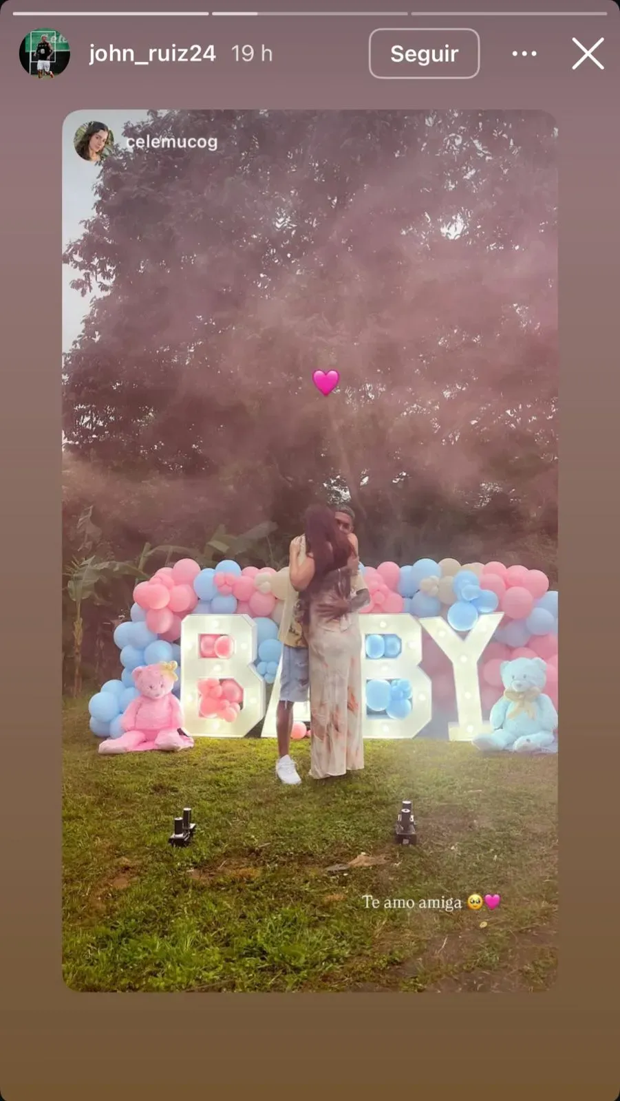 John Paul Ruiz será padre de una niña