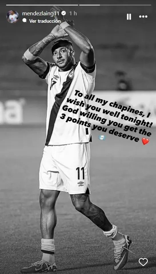 Méndez-Laing en su cuenta oficial de Instagram.