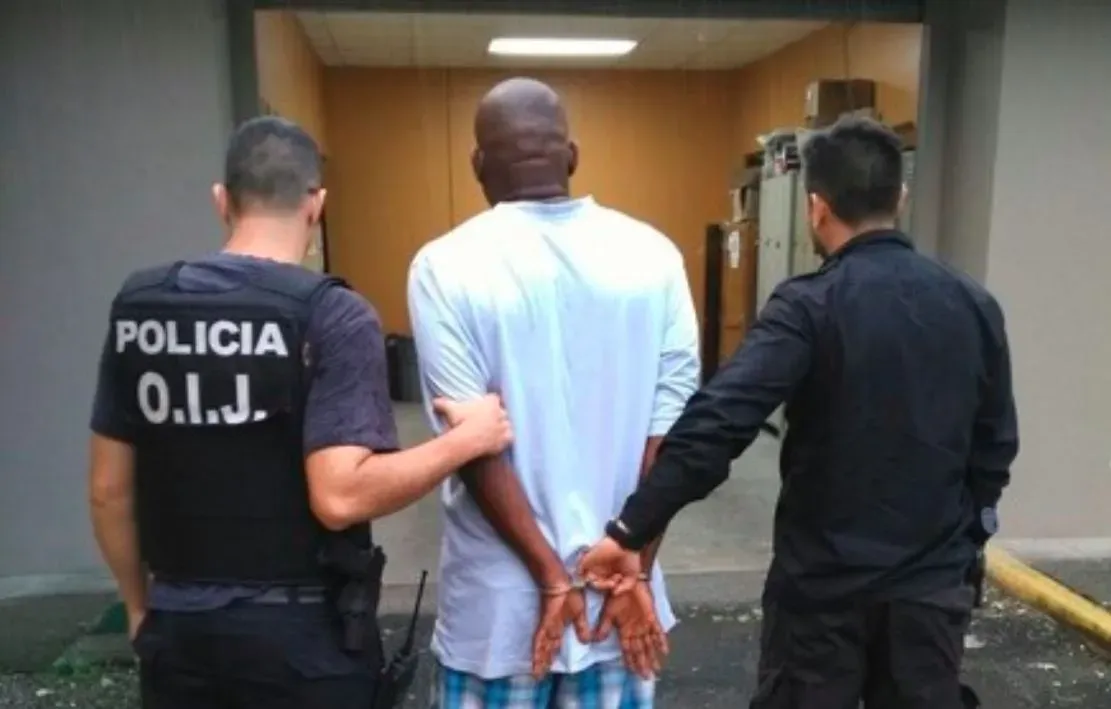 El ex morado fue detenido en 2018 (Teletica).