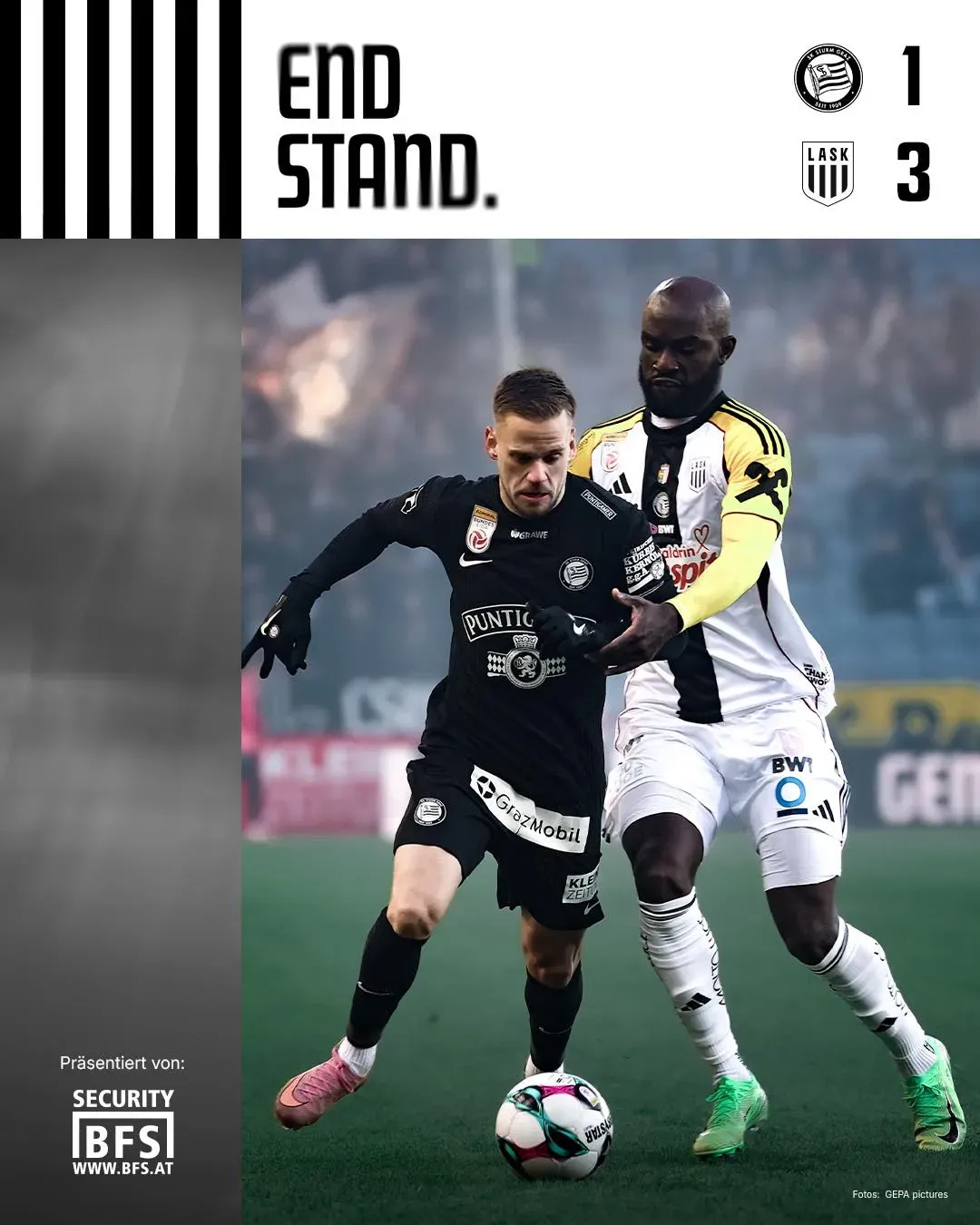 Sturm Graz perdió y Mitchell no jugó (Sturm Graz).