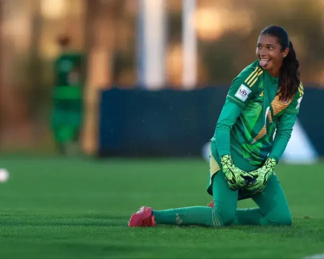 Valeria Fernández con La Sele.