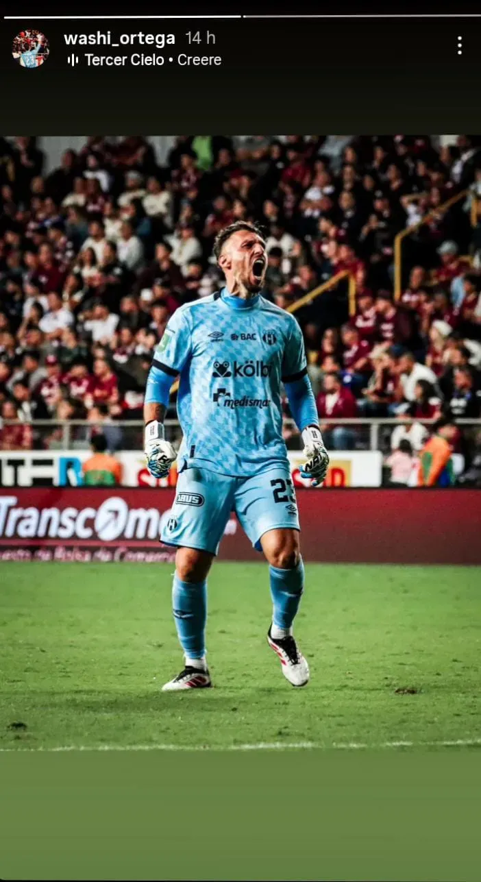 Publicación de Washington Ortega en sus redes sociales