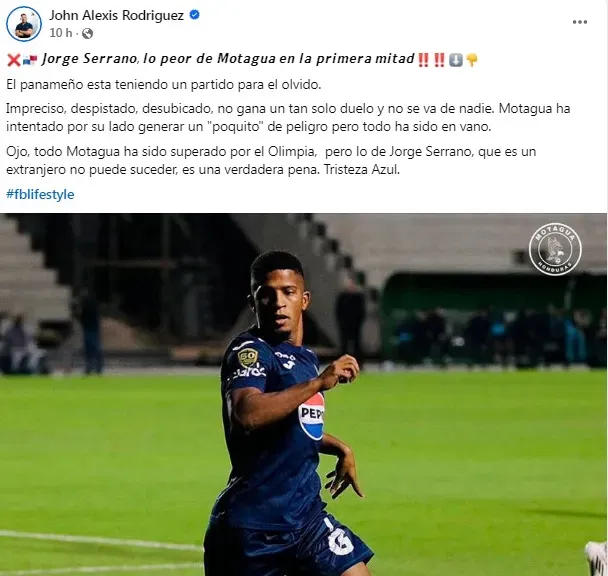 Jorge Serrano fue liquidado en Honduras por su bajo rendimiento en el Clásico.