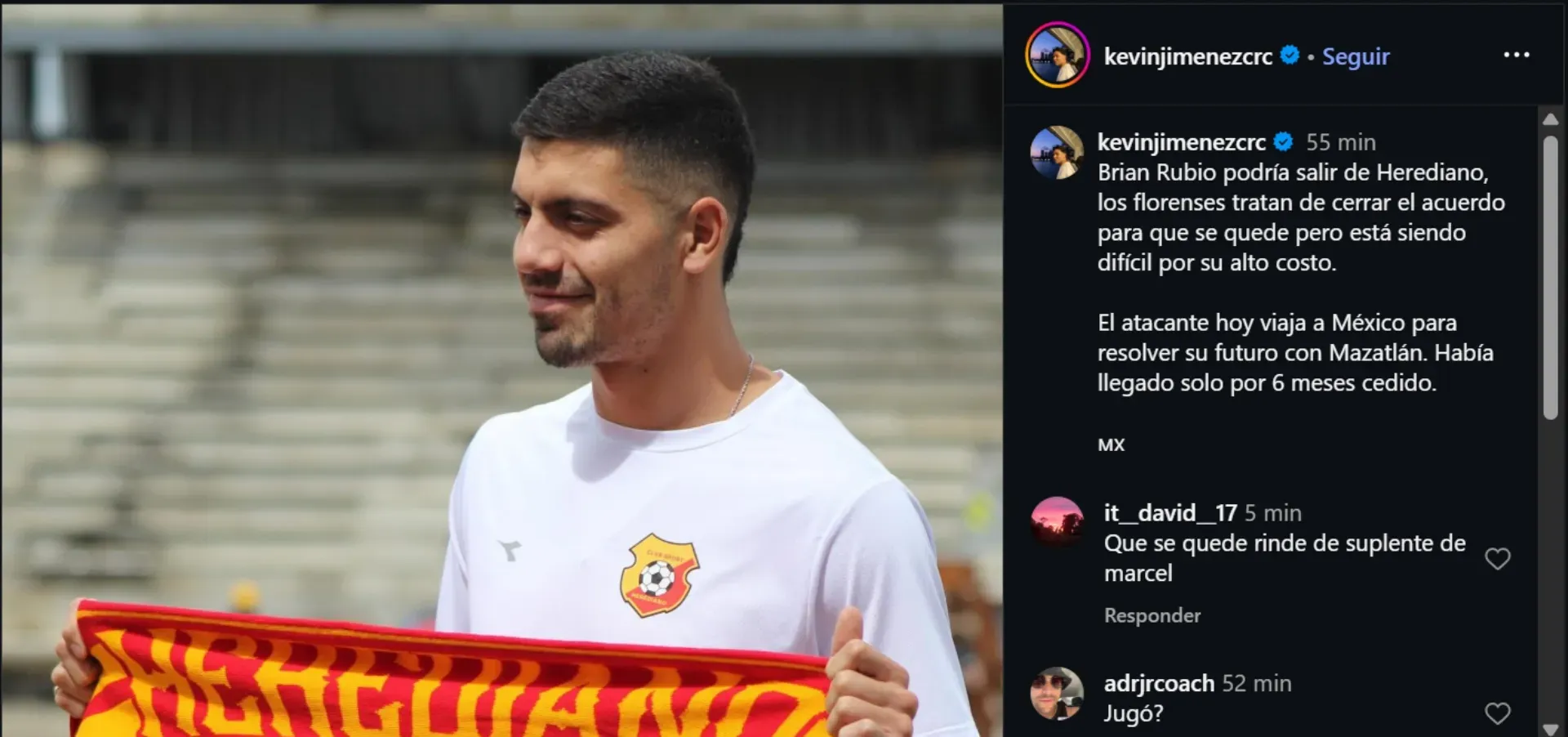 Brian Rubio podría regresar a México. (Foto: Instagram)