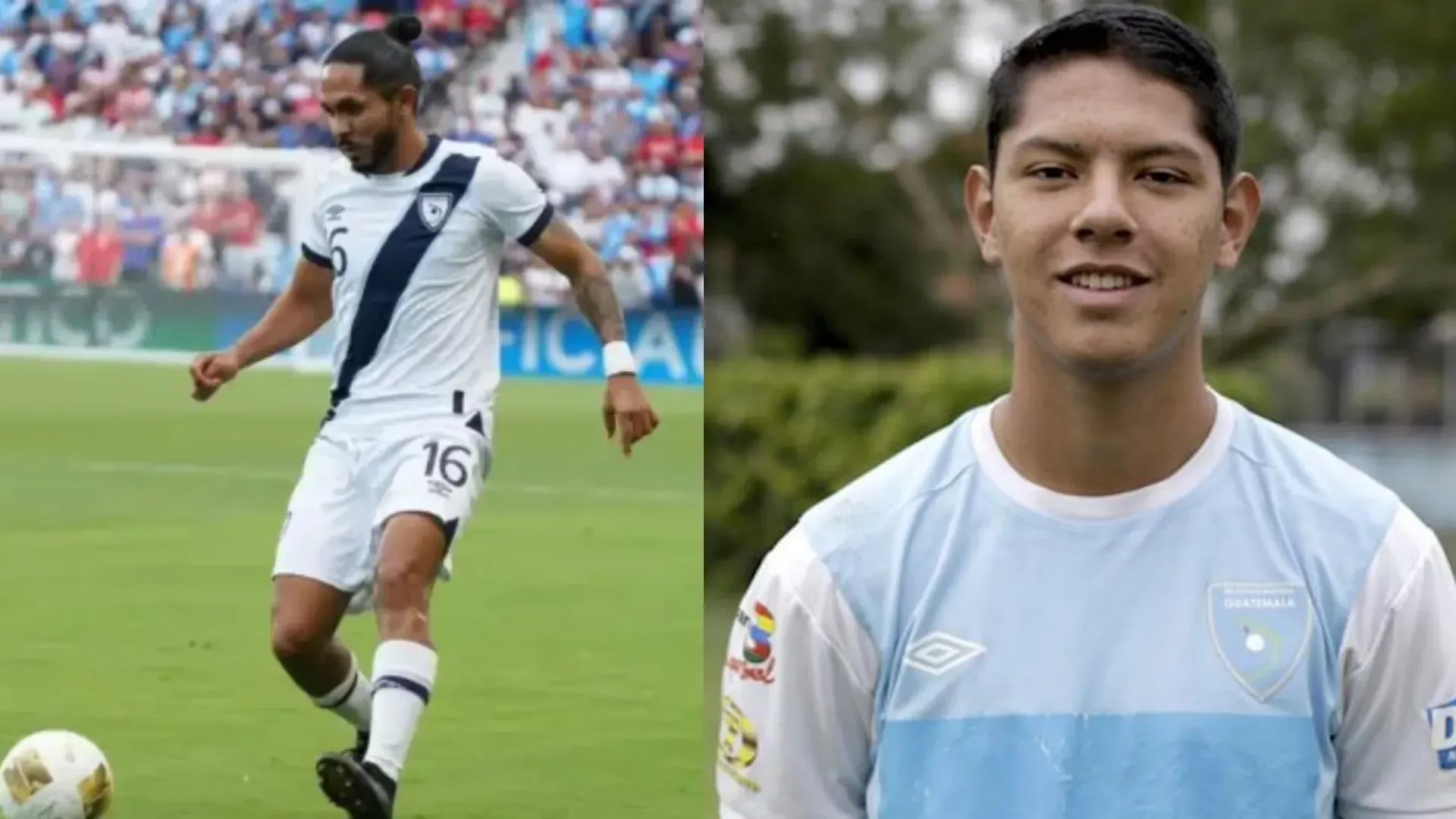 José Caballo Morales y Óscar Castellanos en la Selección de Guatemala