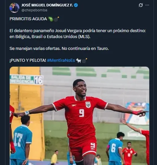 José Miguel Domínguez en su cuenta oficial de X