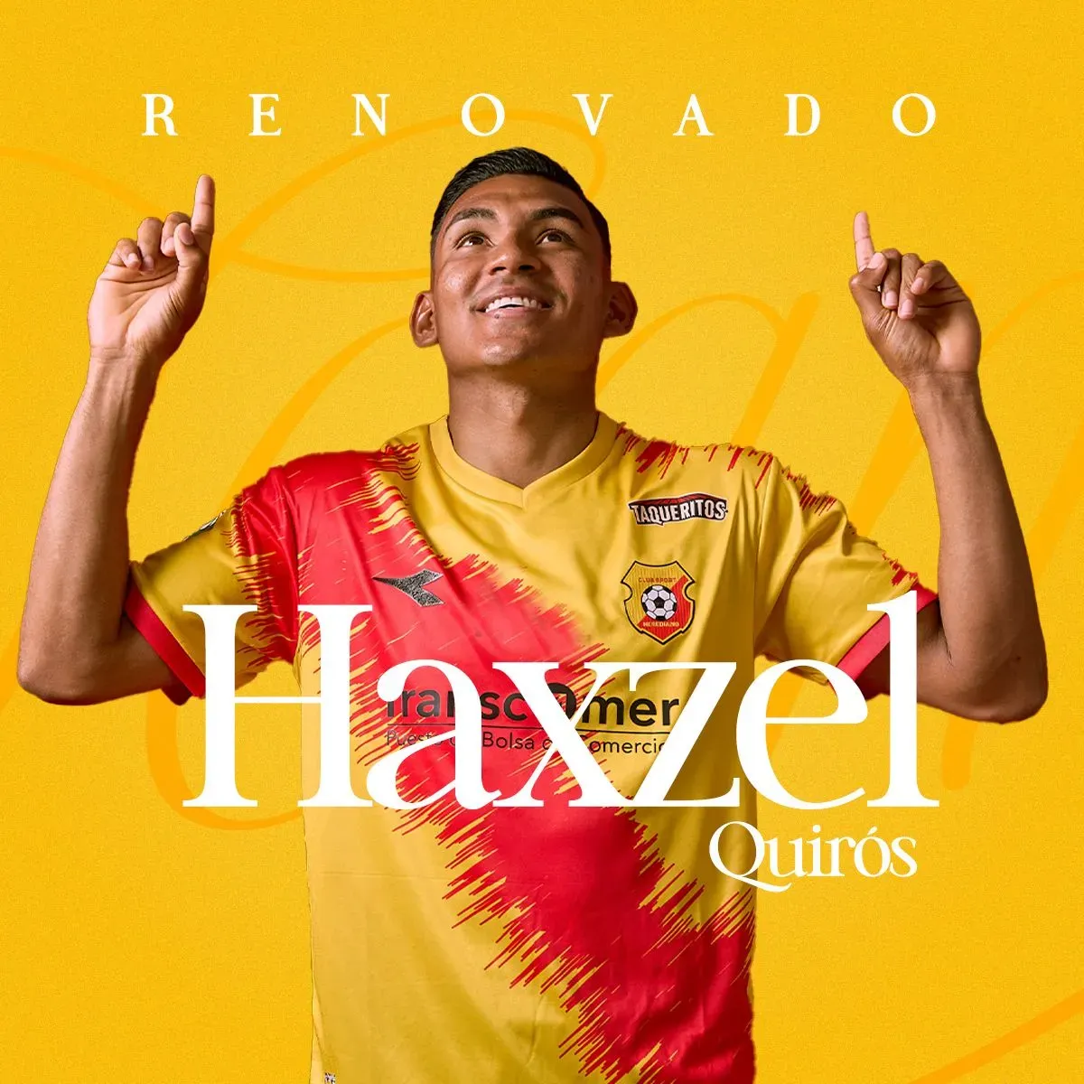 Así anunció Herediano la renovación de Quirós.