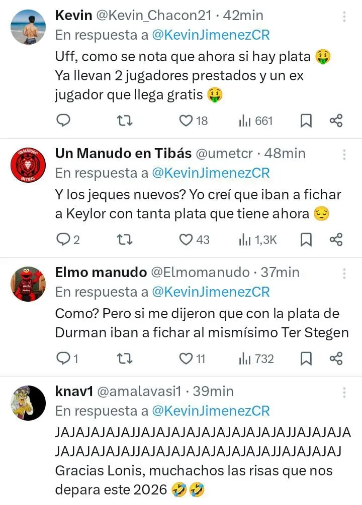 Así reaccionó la afición de Saprissa y otros equipos a la inminente llegada de Minor Álvarez