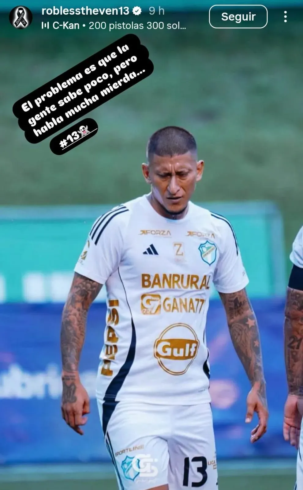 La publicación de Stheven Robles. (Foto: Instagram)