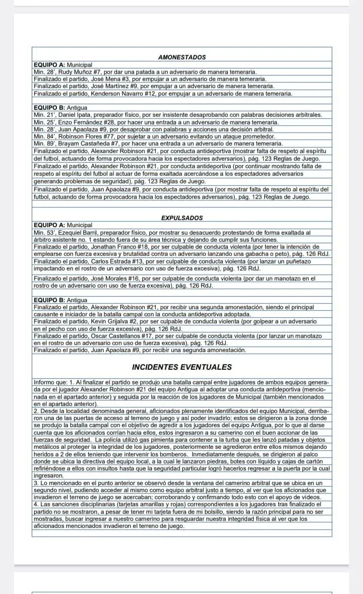 El informe completo de Mario Escobar que reveló el periodista Marlon Puente.