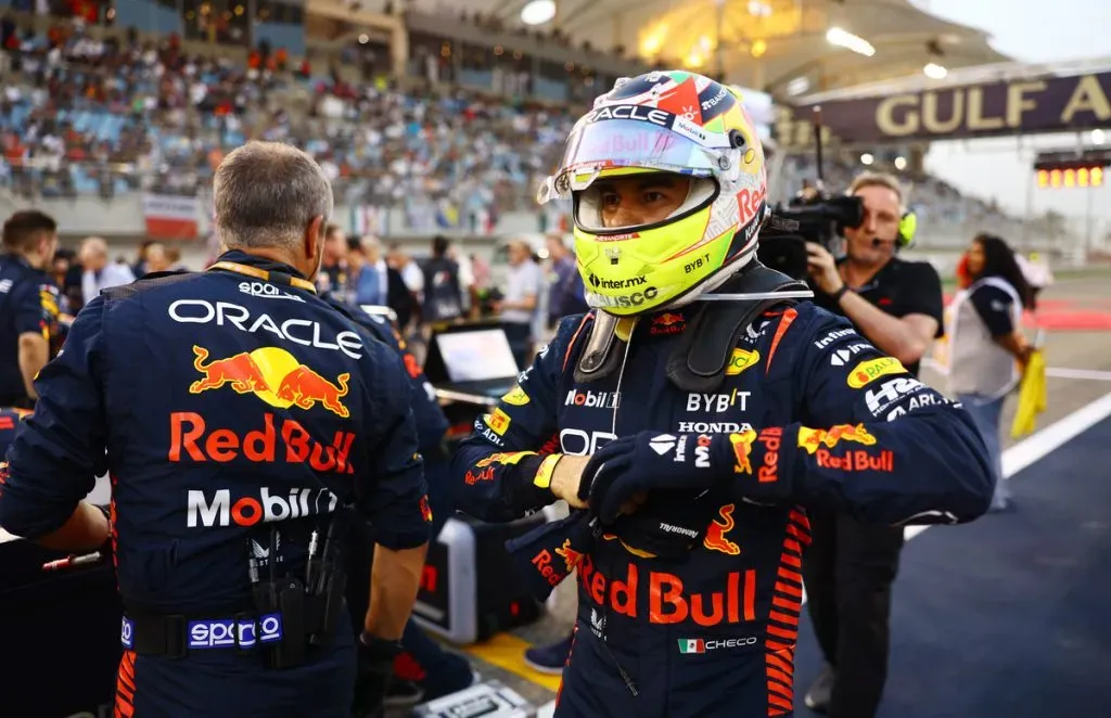 Checo Pérez en el Gran Premio de Bahréin (Getty Images)