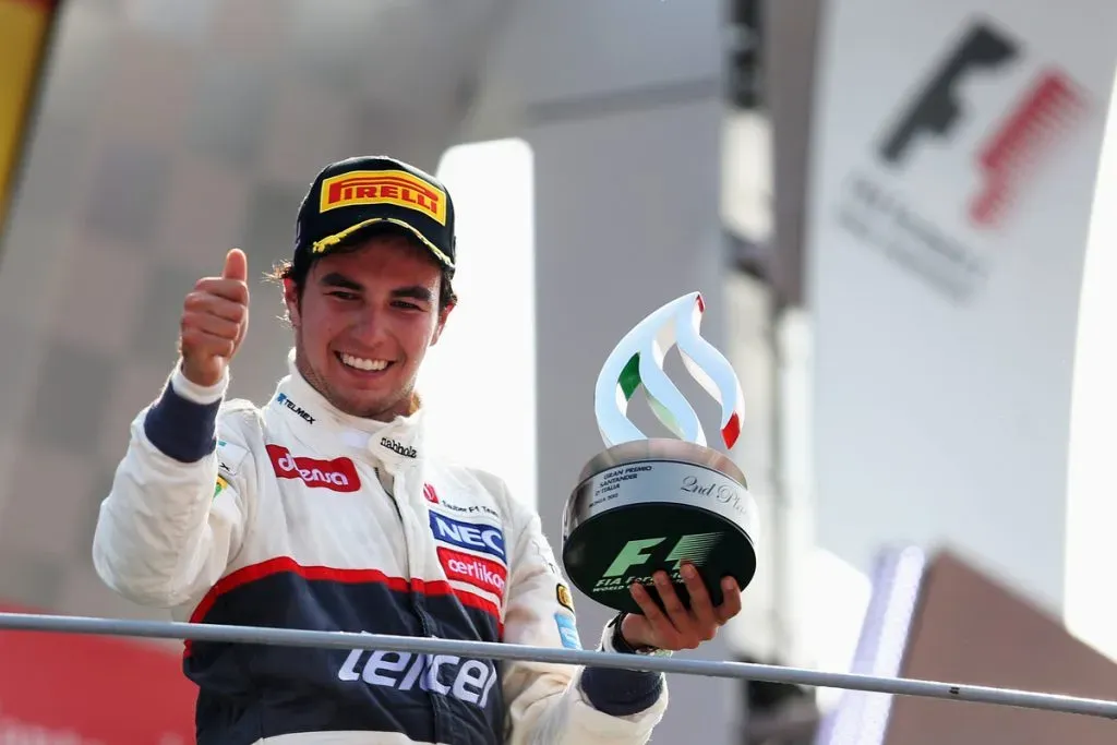 Checo Pérez en sus épocas de piloto de Sauber (Getty Images)