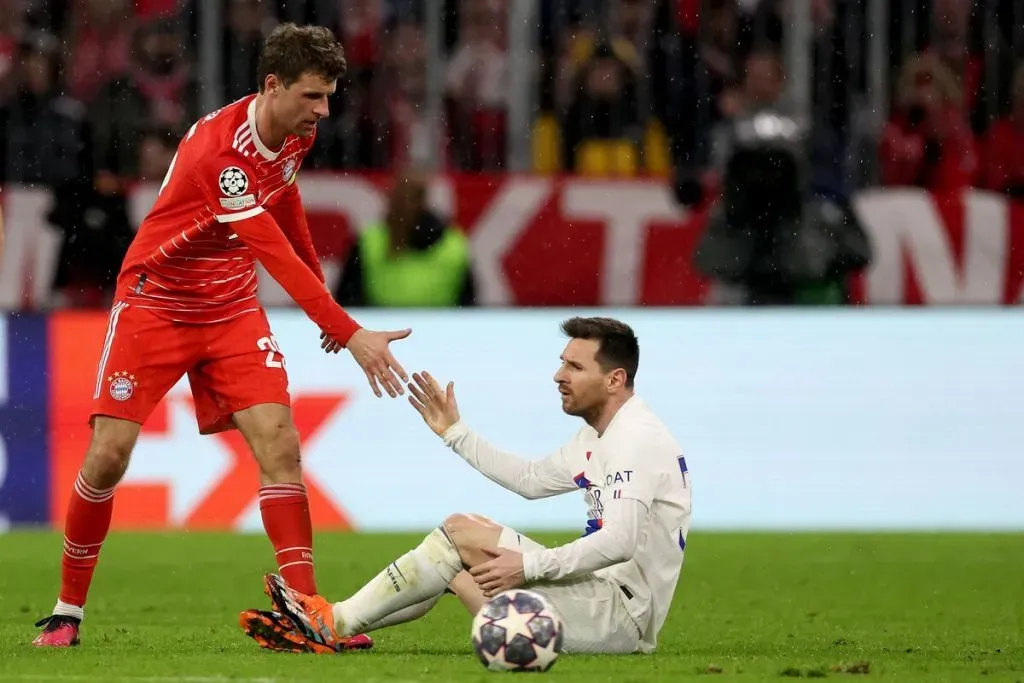 Muller y Messi se enfrentaron ayer y el alemán volvió a vencer (Getty Images)