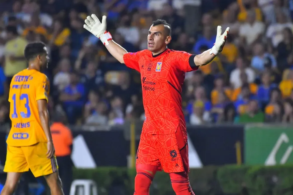 Monterrey, Nuevo León, 11 de marzo de 2023. , durante el partido de la jornada 11 del torneo Clausura 2023 de la Liga BBVA MX, entre los Tigres de la UANL y las Águilas del América, celebrado en el estadio Universitario. Foto: Imago7/ Juan Angel Ovalle