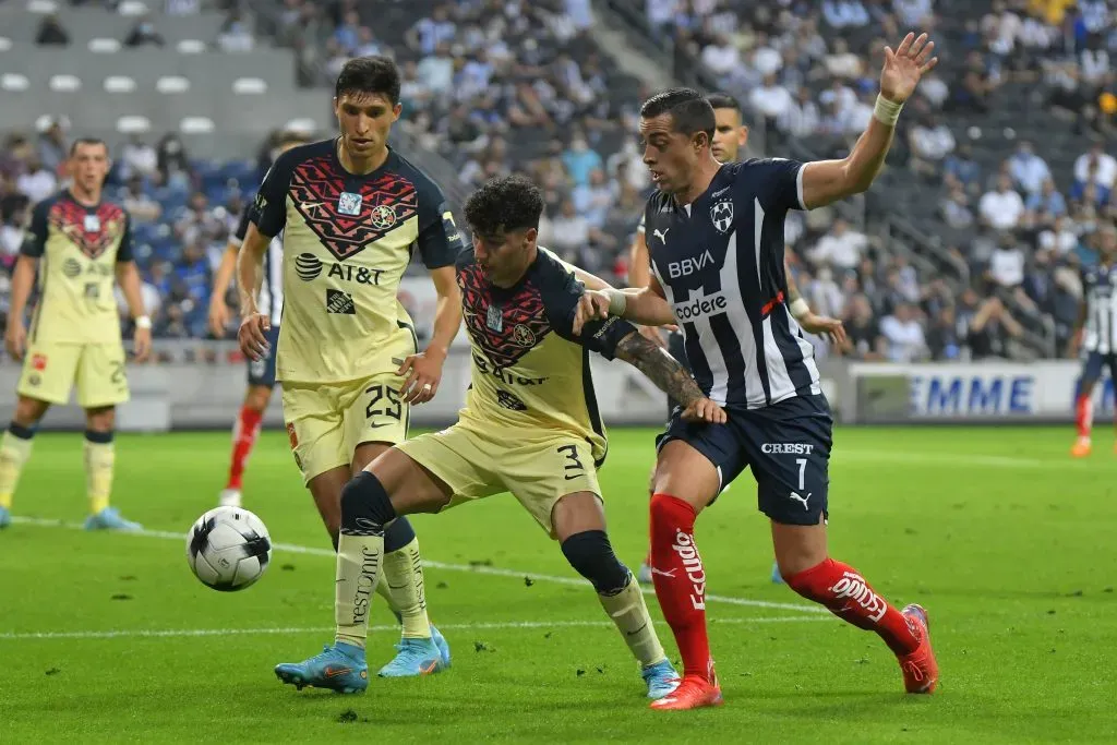 Monterrey, Nuevo León, 5 de marzo de 2022. , durante el partido de la jornada 9 del torneo Grita México Clausura 2022 de la Liga BBVA MX, entre los Rayados de Monterrey y las Águilas del América, celebrado en el estadio BBVA. Foto: Imago7/Juan Angel Ovalle