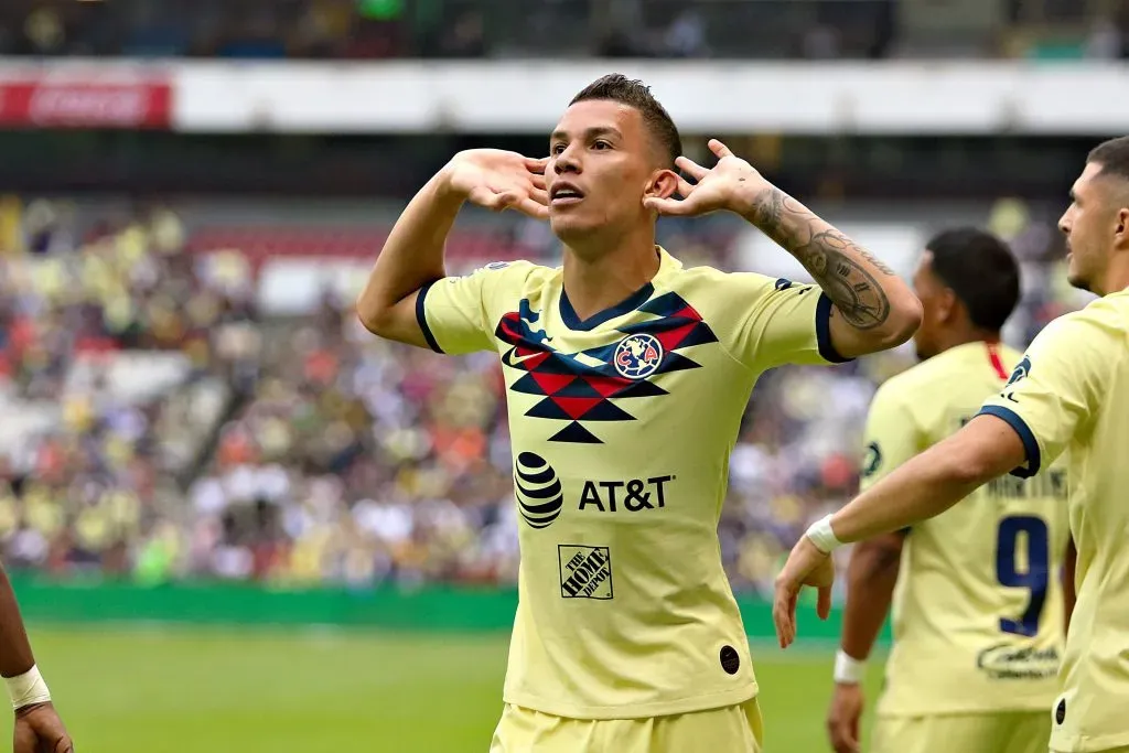 Ciudad de México, 20 de julio de 2019. , durante el juego de la jornada 1 del torneo Apertura 2019 de la Liga BBVA MX, entre las Aguilas del América y los Rayados del Monterrey, celebrado en el estadio Azteca. Foto: Imago7/Alejandra Suárez