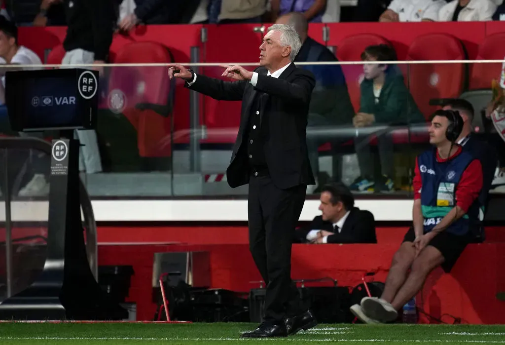 Ancelotti no pudo hacer nada para evitar la goleada en contra del Real Madrid (Getty Images)