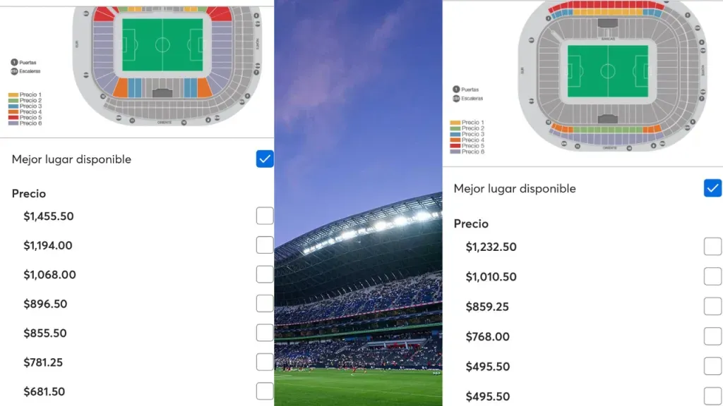 Lista oficial de precios para los boletos del partido Atlético de Madrid vs Real Sociedad en el Estadio BBVA