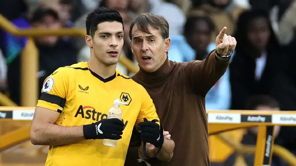 Raúl Jiménez y Julen Lopetegui