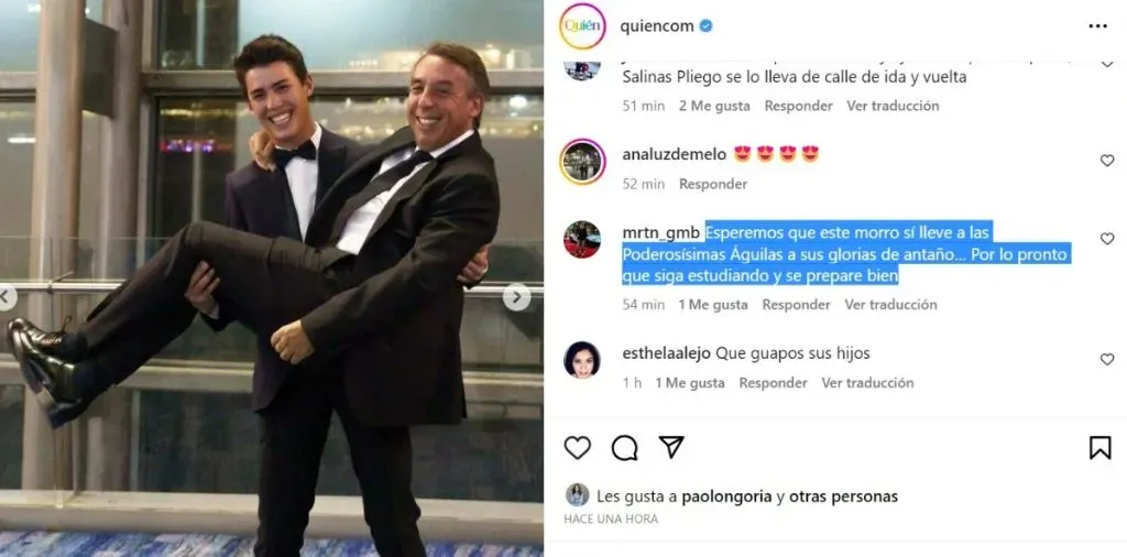 FAN LE HACE PETICIÓN AL HIJO DE EMILIO AZCÁRRAGA