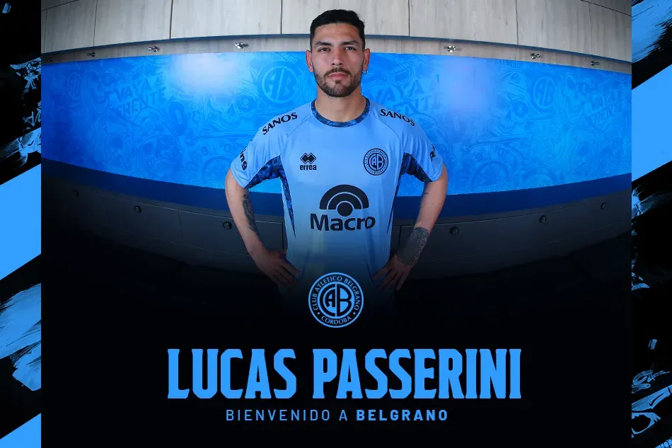 Lucas Passerini llegó hace 5 días a Belgran y ya figura como goleador (Belgrano)