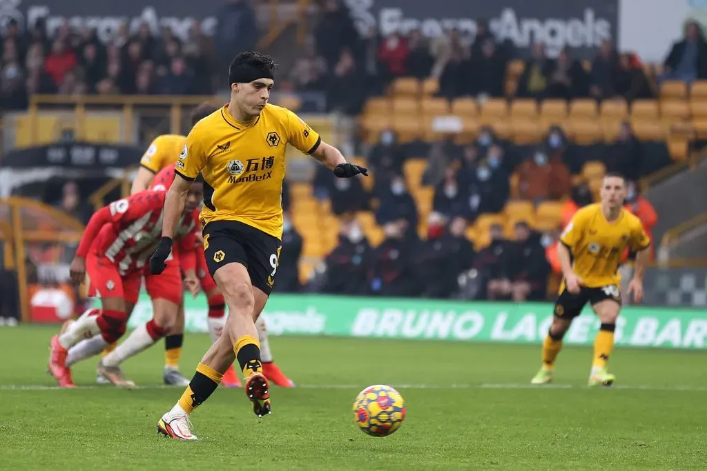 Raúl Jiménez del Wolverhampton. Foto: Getty Images